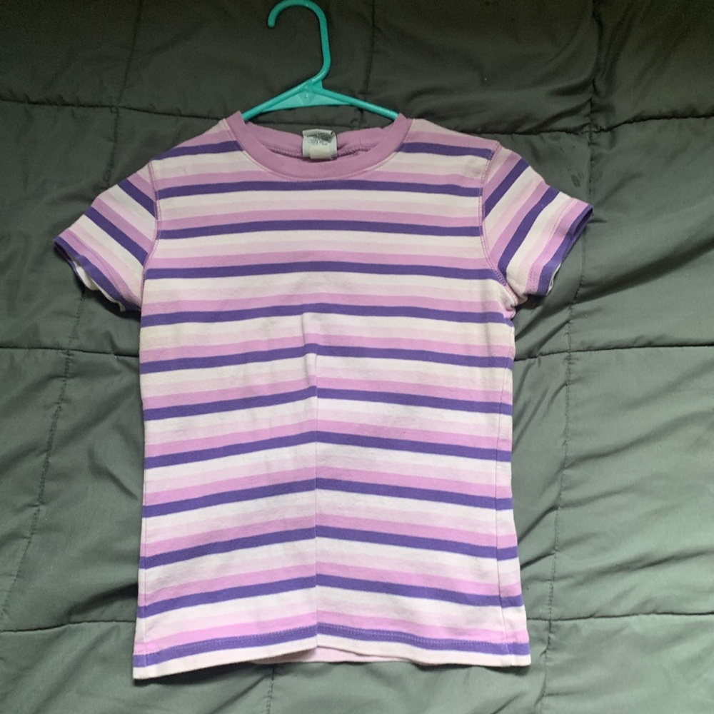 STRIPED PURPLE TOP